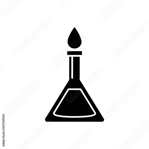 bunsen burner icon vector flat and clean look