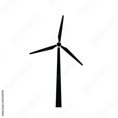 wind turbine on white background