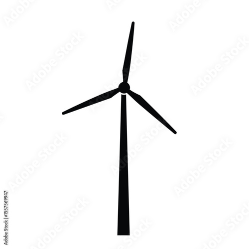 wind turbine isolated on white