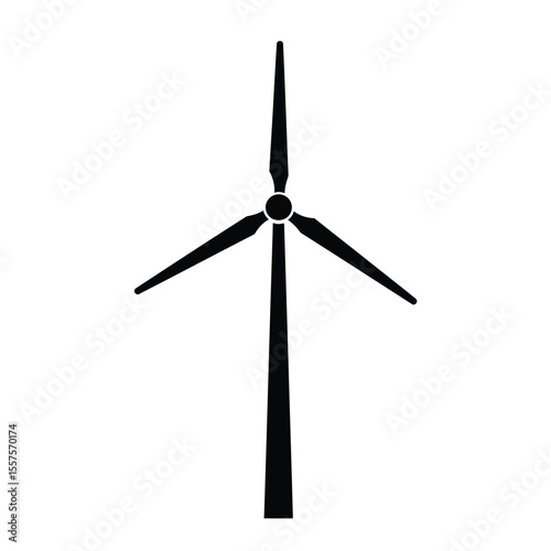 wind turbine isolated on white