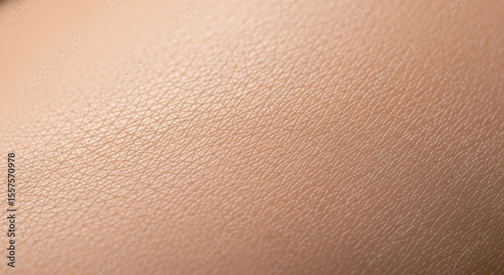 Fototapeta premium Close-up view of caucasian adult skin texture with natural patterns