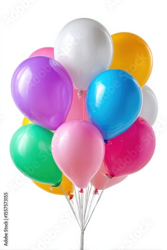 Colorful Balloons Floating in the Air for Celebrations with Bright Colors and Vibrant Atmosphere for Festive Occasions