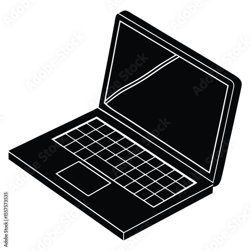 Laptop States Illustration