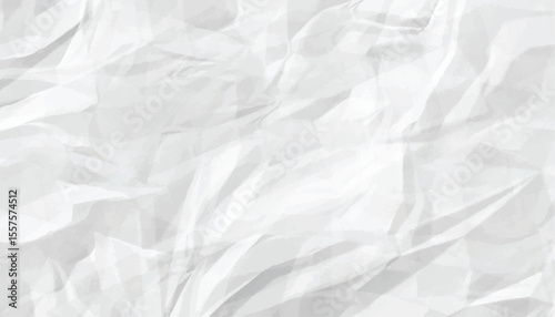 Realistic crumpled paper texture background in vector format. Suitable for design projects, vintage effects, or grunge-style artwork.