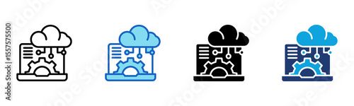 Api Integration icon Multi Style Vector Illustration