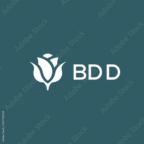 BDD Letter Initial Logo Design Template Vector Illustration