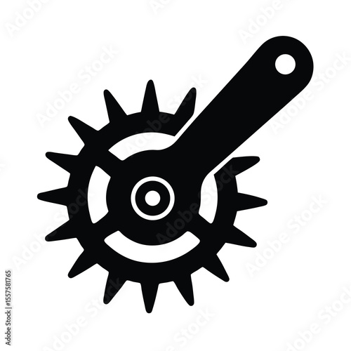 Bicycle Crankset Silhouette