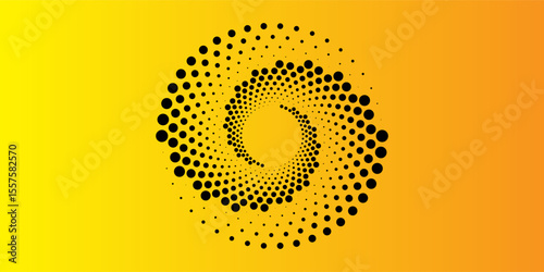 Halftone circular dotted frames set. Circle dots texture isolated on white background. Spotted spray texture.Modern