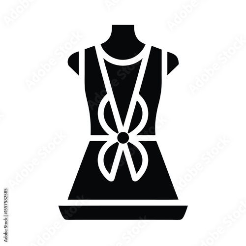 Dress on Mannequin Silhouette