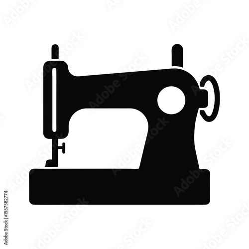 Vintage Sewing Machine Silhouette