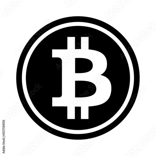 Bitcoin generic logo. Vector image