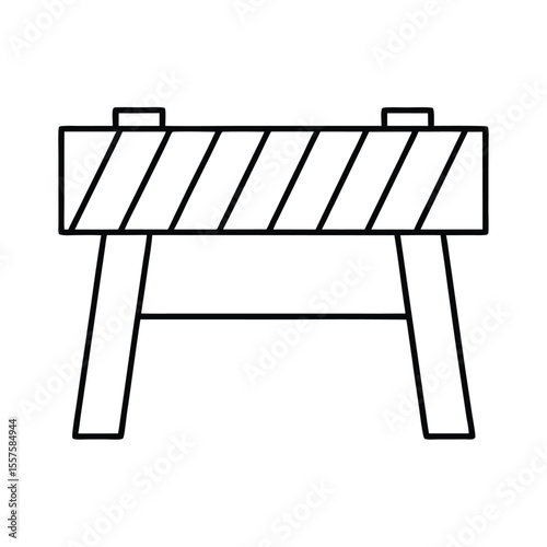 vector illustration of a black and white
