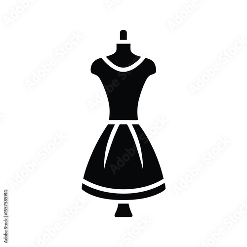 Dress form mannequin icon silhouette