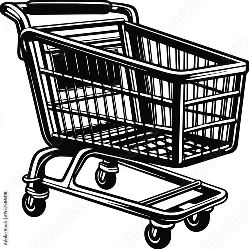 Shopping Cart Art Set Of Silhouette Vector ,shopping cart vector ,buying power, checkout, shopping time