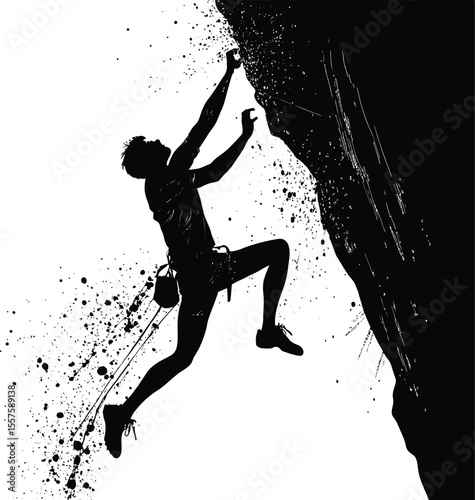 Dynamic sport illustration of people jumping, a vector design capturing action and fun