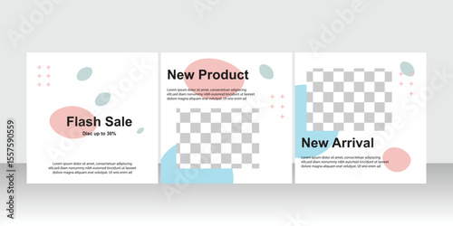 Baby fashion post banner template