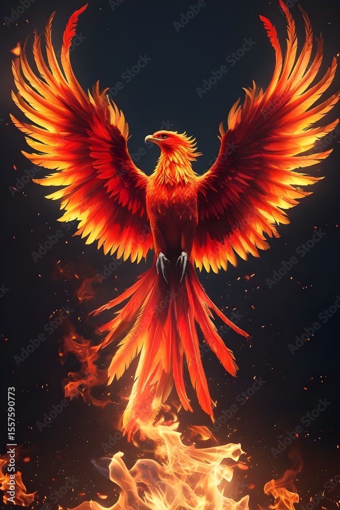 Burning Phoenix Bird Wallpaper for Screen Decor Burning Phoenix Bird Wallpaper for Screen Decor