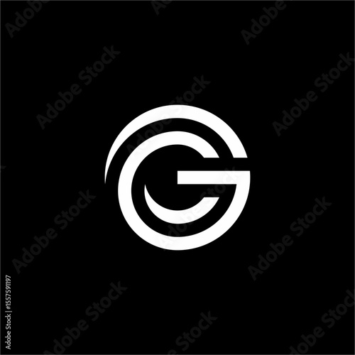 The GC or CG initials logo is modern, simple, elegant and unique. Suitable for technology, computer, internet and security companies.	