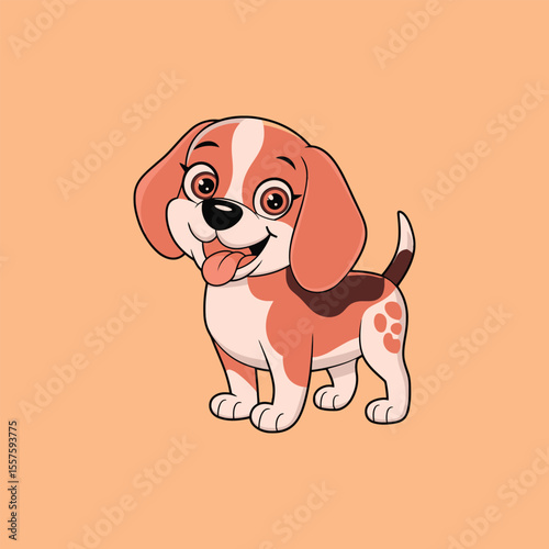 Cute Baby Dog Illustration