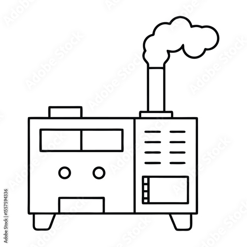vector illustration of a computer