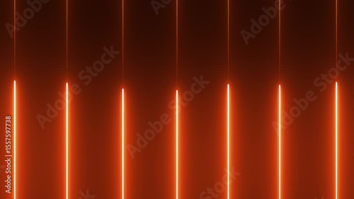 Abstract Glowing Neon Lines Animation Background, Futuristic Light Motion, Orange Line Effect, Digital Tech Visual, Blinking Neon Graphic