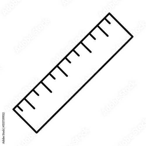ruler isolated on white background