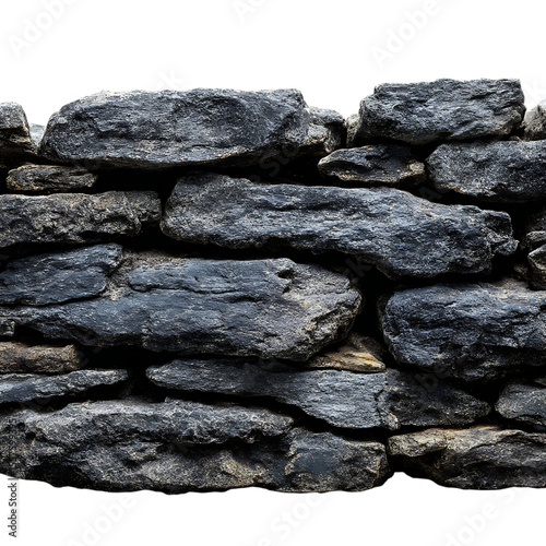 Dramatic Dark Stone Wall Texture Seamless Background for Design Projects white background against transparent Background