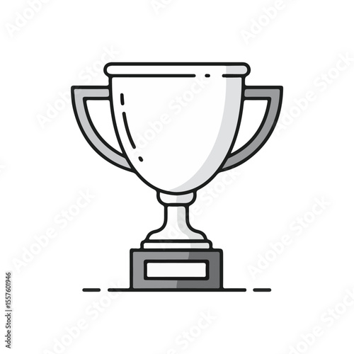 Success and Achievement Vector Icons – Trophy icon, suitable for infographics and app designs