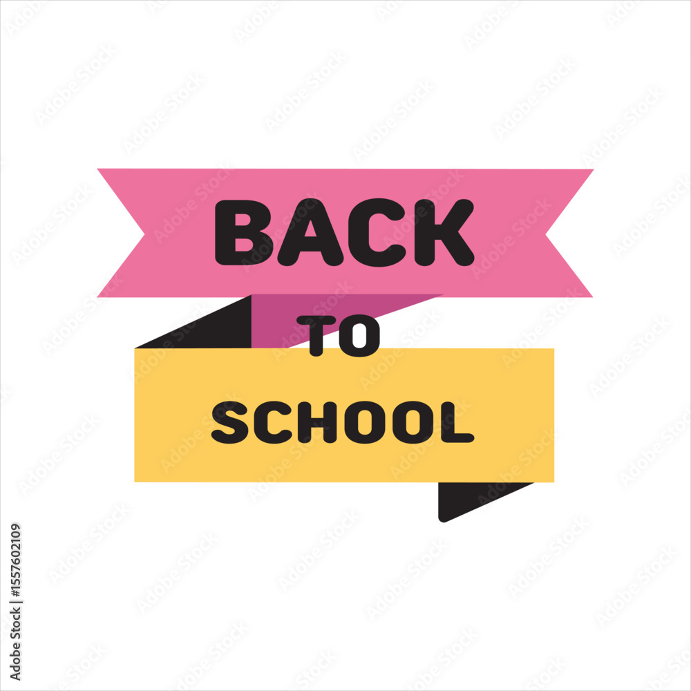 Flat Design Back To School Welcome Banner Illustration, a Colorful Graphic for Elementary, High School, and College Enrollment, Perfect for Educational Events. Flat Design Back To School Welcome Banner Illustration, a Colorful Graphic for Elementary, High School, and College Enrollment, Perfect for Educational Events.