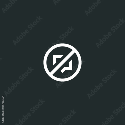 No talking icon logo flat vector design