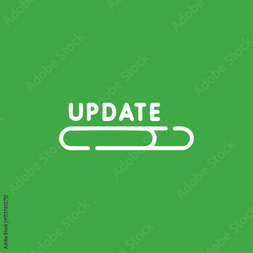 Updating icon logo flat vector design