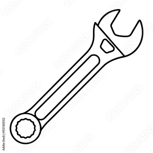 wrench isolated on white background