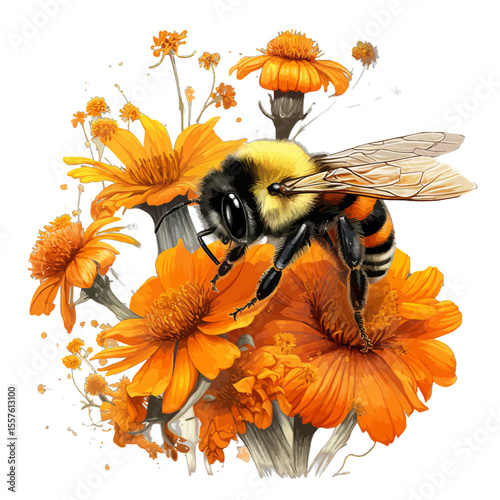 bee on flower