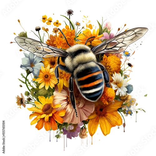 bee on flower