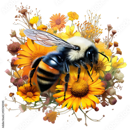 bee on flower
