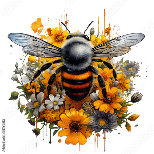 bee and flower