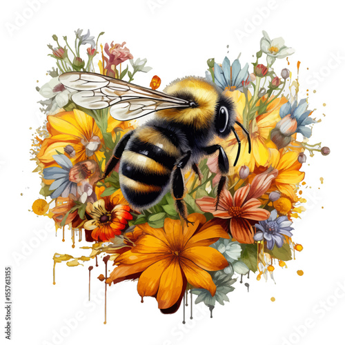 bee and flower