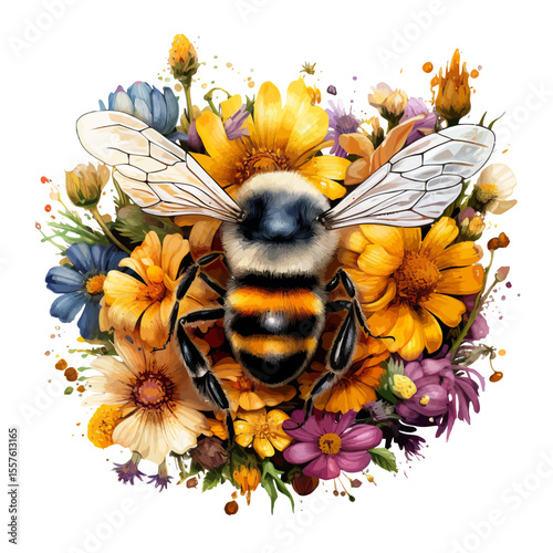 bee and flower