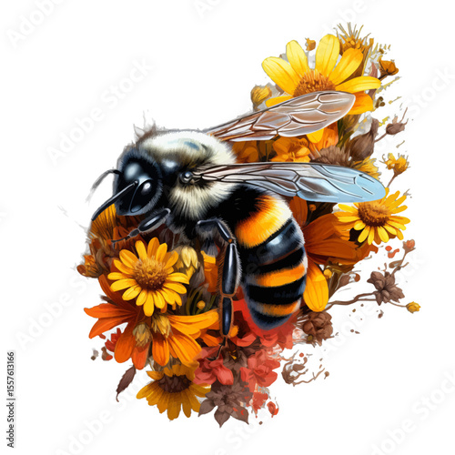 bee and flower