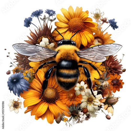 bee on flower