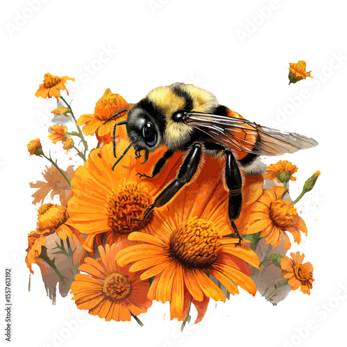 bee on flower