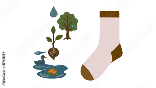raw sock design