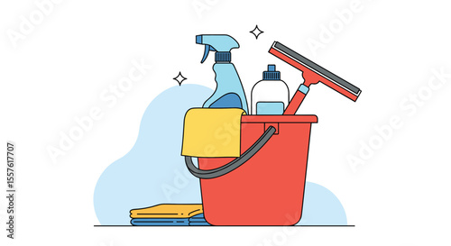 Comprehensive Home Cleaning Supplies Kit for Sparkling Surfaces and Freshness