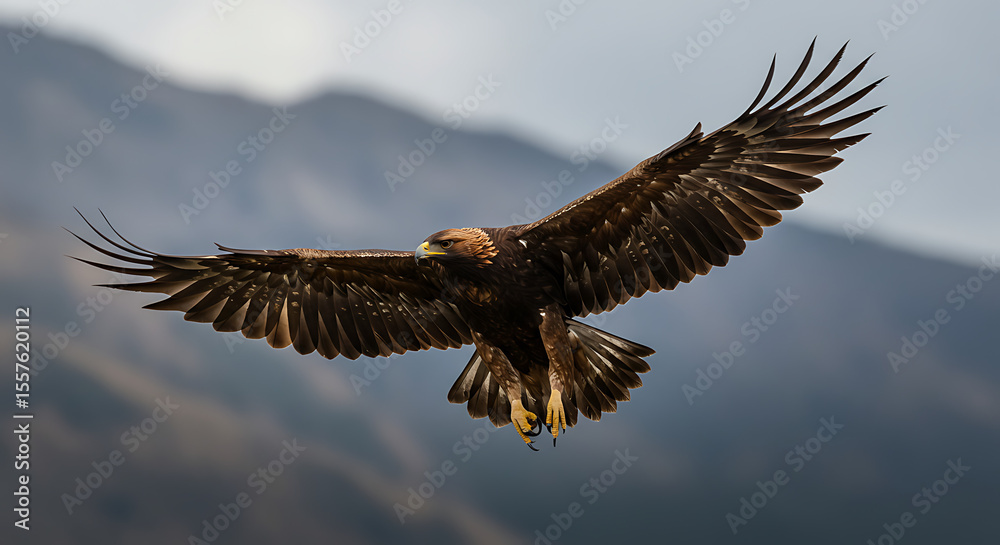 Obraz premium Golden Eagle in Flight