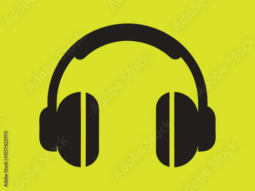headphones icon vector illustration, headphones icon on white background.