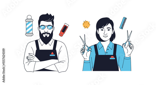 Expert Hair Styling Services Offered by Talented Barbers and Stylists for Modern Looks