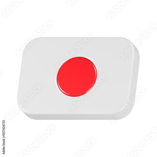 3D icon of japan flag Free Download 3D icon of japan flag - GFXLoad