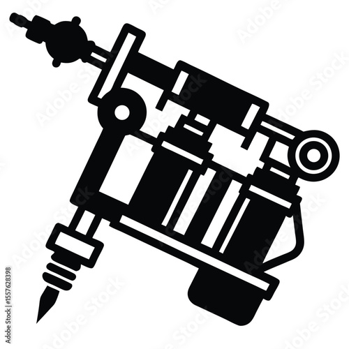 tattoo machine  silhouette