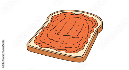 Deliciously Simple Peanut Butter Spread on Toasted Bread A Perfect Quick Breakfast Treat