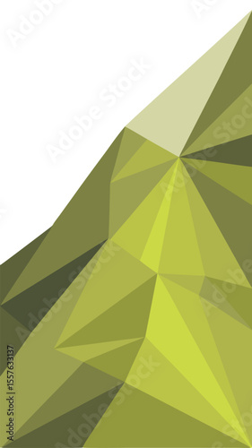Abstract geometric illustration with gradient shades in yellow and green colors